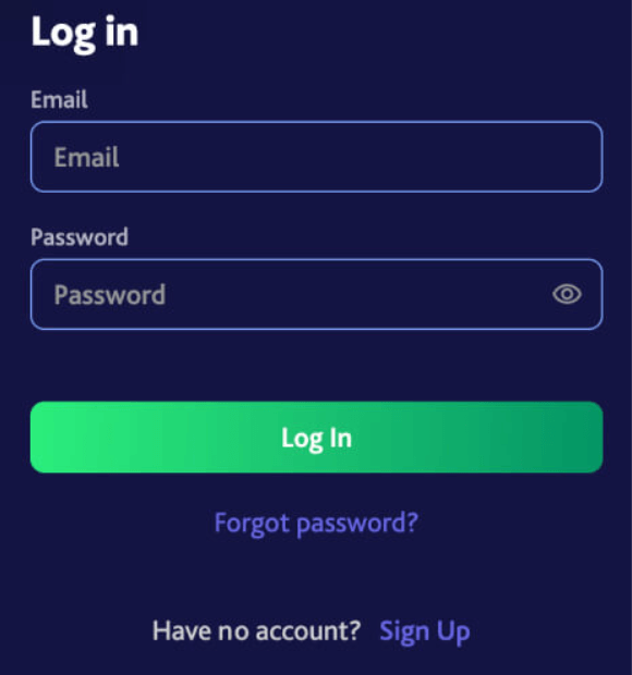 login form step 3